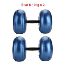 Load image into Gallery viewer, 2pcs Water Dumbbell Adjustable 20-25KG Heavey Weight Dumbbell Set Home Fitness Workout Exercise Gym Equipment for bodybuilding
