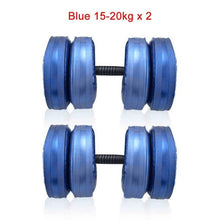 Load image into Gallery viewer, 2pcs Water Dumbbell Adjustable 20-25KG Heavey Weight Dumbbell Set Home Fitness Workout Exercise Gym Equipment for bodybuilding
