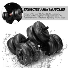 Load image into Gallery viewer, Water-filled Dumbbell Hand Weight Bodybuilding Gym Exercise Arm Muscle Training 44LBS-55LBS Equipment for Body Building Fitness
